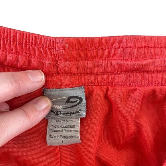 Champion large athletic shorts pink stripes on side - Picture 2 of 3